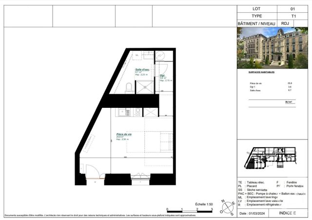 Afficher la photo en grand Appartement T1 à vendre - 1 pièce - 36.1 m2 - ARCACHON - 33 - AQUITAINE - Century 21 Duprat & Associés