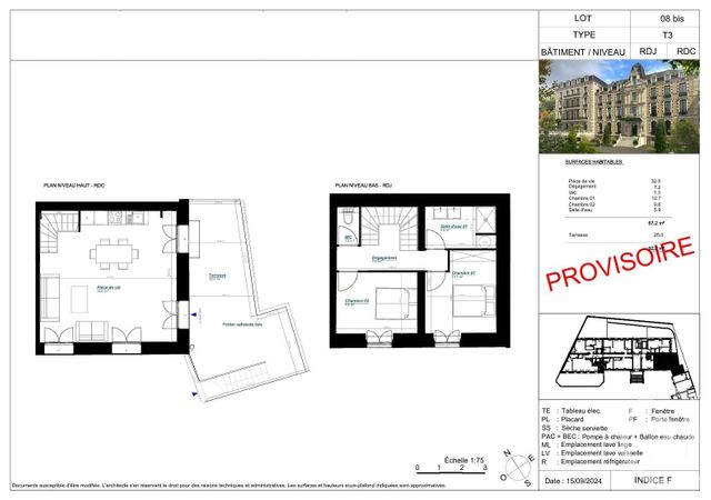 Afficher la photo en grand Appartement T3 à vendre - 3 pièces - 67.2 m2 - ARCACHON - 33 - AQUITAINE - Century 21 Duprat & Associés