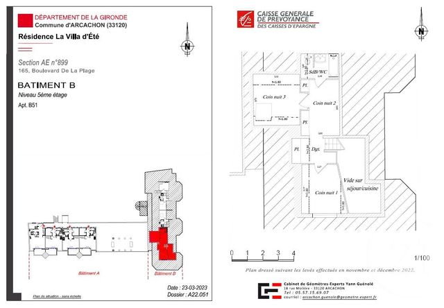 Appartement F3 à vendre - 4 pièces - 56.48 m2 - ARCACHON - 33 - AQUITAINE - Century 21 Duprat & Associés