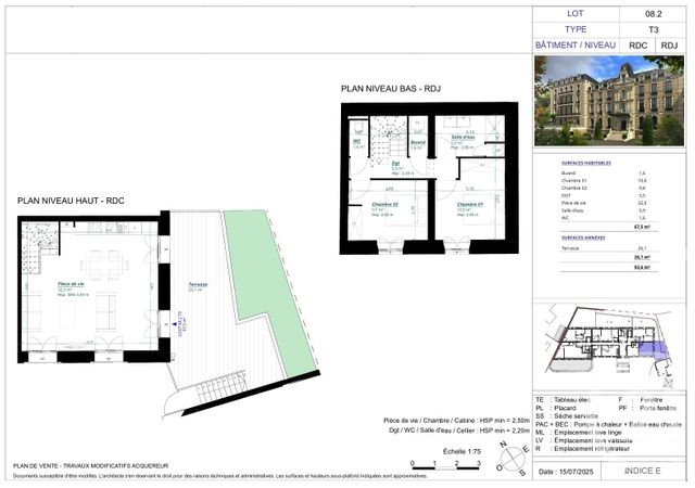 Appartement T3 à vendre - 3 pièces - 67.3 m2 - ARCACHON - 33 - AQUITAINE - Century 21 Duprat & Associés